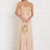 Formal Gowns Elizabeth K - GL1563 Gilded Illusion Halter Chiffon A-line Dress