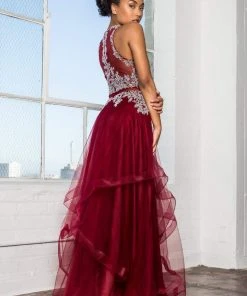 Elizabeth K - GL1594 Mock Two-Piece Illusion Sweetheart Mermaid Dress