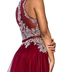 Elizabeth K - GL1594 Mock Two-Piece Illusion Sweetheart Mermaid Dress