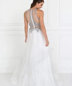 Elizabeth K - GL1594 Mock Two-Piece Illusion Sweetheart Mermaid Dress