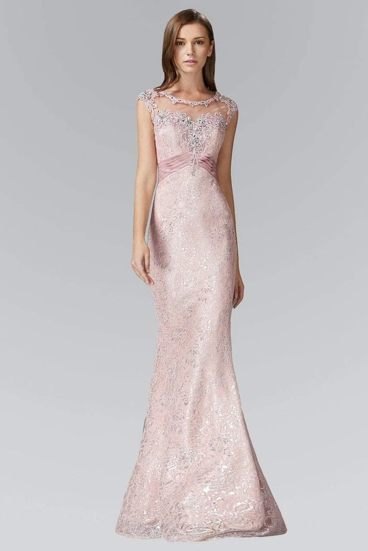 Formal Gowns Elizabeth K - GL2006 Cap Sleeves Illusion Lace Mermaid Gown 3 Formal Gowns Elizabeth K - GL2006 Cap Sleeves Illusion Lace Mermaid Gown