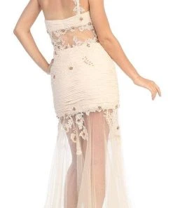 Elizabeth K - GL2012 Laced Sweetheart Tulle Trumpet Dress Formal Gowns 9 Elizabeth K - GL2012 Laced Sweetheart Tulle Trumpet Dress Formal Gowns