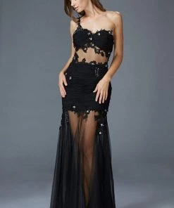 Elizabeth K - GL2012 Laced Sweetheart Tulle Trumpet Dress Formal Gowns