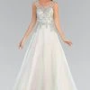 Elizabeth K - GL2017 Beaded Scoop Neck A-Line Gown 1 Elizabeth K - GL2017 Beaded Scoop Neck A-Line Gown