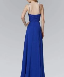 Elizabeth K - GL2027 Jewel Illusion Ornate A-Line Gown 9 Elizabeth K - GL2027 Jewel Illusion Ornate A-Line Gown