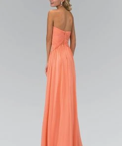 Elizabeth K - GL2036 Strapless Ornate Paisley Chiffon Gown Formal Gowns 7 Elizabeth K - GL2036 Strapless Ornate Paisley Chiffon Gown Formal Gowns