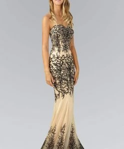 Elizabeth K - GL2055 Laced Sweetheart Mesh Gown Formal Gowns 18 Elizabeth K - GL2055 Laced Sweetheart Mesh Gown Formal Gowns