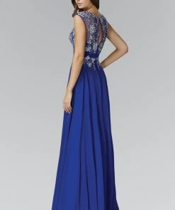 Formal Gowns Elizabeth K - GL2056 Jewel Illusion Embellished Gown 7 Formal Gowns Elizabeth K - GL2056 Jewel Illusion Embellished Gown