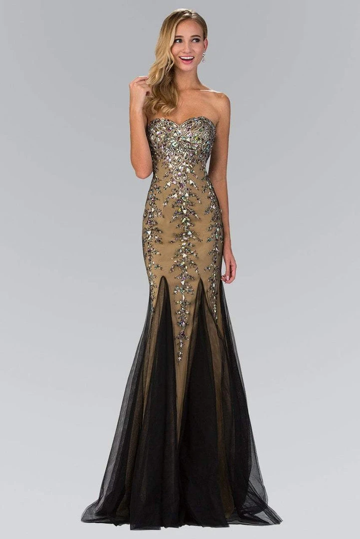Formal Gowns Elizabeth K - GL2067 Bejeweled Strapless With Corset Back Gown 3 Formal Gowns Elizabeth K - GL2067 Bejeweled Strapless With Corset Back Gown