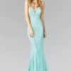 Formal Gowns Elizabeth K - GL2072 Jewel Embellished Tulle Mermaid Gown