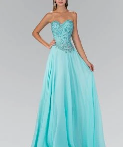 Formal Gowns Elizabeth K - GL2114 Beaded Sweetheart A-Line Dress