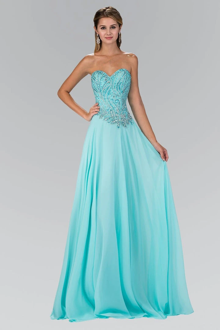 Formal Gowns Elizabeth K - GL2114 Beaded Sweetheart A-Line Dress 3 Formal Gowns Elizabeth K - GL2114 Beaded Sweetheart A-Line Dress