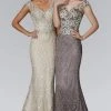Formal Gowns Elizabeth K - GL2138 Embroidered V-Neck Mermaid Gown