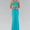 Formal Gowns Elizabeth K - GL2142 Jeweled High Neck Gown