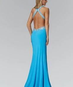 Elizabeth K - GL2144 Sweetheart Neckline With Embroidery Gown