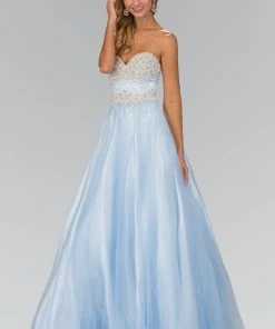 Elizabeth K - GL2155 Beaded Sweetheart A-Line Gown Formal Gowns
