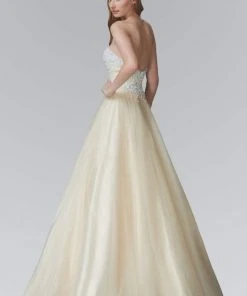 Elizabeth K - GL2155 Beaded Sweetheart A-Line Gown Formal Gowns