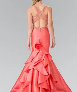 Elizabeth K - GL2214 Beaded Sweetheart Trumpet Gown Formal Gowns