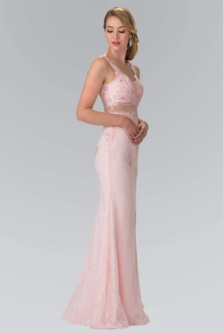 Elizabeth K - GL2240 Laced V-Neck Trumpet Gown 4 Elizabeth K - GL2240 Laced V-Neck Trumpet Gown