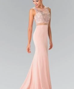 Formal Gowns Elizabeth K - GL2247 Sleeveless Two Piece Long Dress