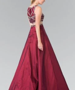 Formal Gowns Elizabeth K - GL2250 Two-Piece Sequined Long Gown 7 Formal Gowns Elizabeth K - GL2250 Two-Piece Sequined Long Gown