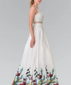 Elizabeth K - GL2251 Sparkling V-Neck Long Dress 7 Elizabeth K - GL2251 Sparkling V-Neck Long Dress