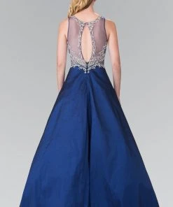 Elizabeth K - GL2253 Sleeveless Beaded Long Gown Formal Gowns