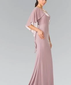 Elizabeth K - GL2254 Caped Long Dress