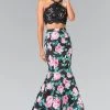 Elizabeth K - GL2259 Two-Piece Halter Mermaid Gown Formal Gowns