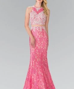 Elizabeth K - GL2271 Two-Piece Lace Long Dress