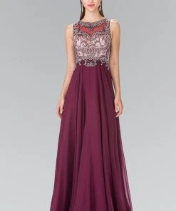 Elizabeth K - GL2273 Beaded Long Dress Formal Gowns