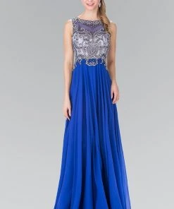 Elizabeth K - GL2273 Beaded Long Dress Formal Gowns