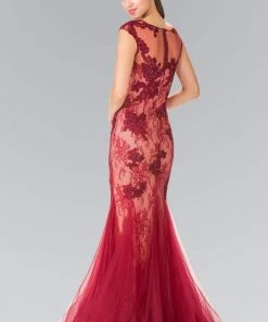 Elizabeth K - GL2276 Sleeveless Illusion Tulle Trumpet Gown Formal Gowns 13 Elizabeth K - GL2276 Sleeveless Illusion Tulle Trumpet Gown Formal Gowns