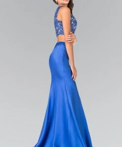 Elizabeth K - GL2281 Two-Piece Lace Trumpet Long Gown Formal Gowns