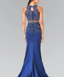 Formal Gowns Elizabeth K - GL2291 Two-Piece Sequined Trumpet Gown