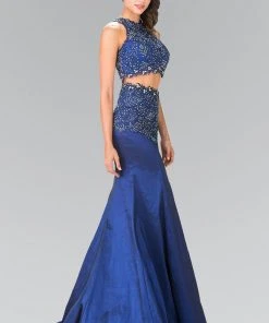 Formal Gowns Elizabeth K - GL2291 Two-Piece Sequined Trumpet Gown