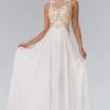 Elizabeth K - GL2295 Sleeveless Jewel Neckline Beaded Evening Gown Formal Gowns