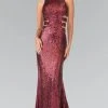 Elizabeth K - GL2299 Long Dress With Side Cut Outs