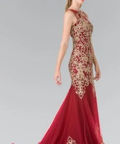 Elizabeth K - GL2307 Beaded Long Mermaid Gown Formal Gowns