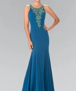 Formal Gowns Elizabeth K - GL2310 Sleeveless Scoop Long Dress