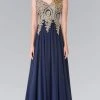Elizabeth K - GL2311 Intricate Lace V-Neck A-Line Gown