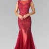 Elizabeth K - GL2319 Sleeveless Beaded Mermaid Gown Formal Gowns