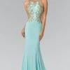 Elizabeth K - GL2321 Halter Long Gown With Side Cut Outs Formal Gowns 1 Elizabeth K - GL2321 Halter Long Gown With Side Cut Outs Formal Gowns
