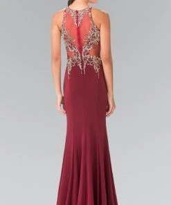 Elizabeth K - GL2329 Embellished Halter Long Gown 11 Elizabeth K - GL2329 Embellished Halter Long Gown