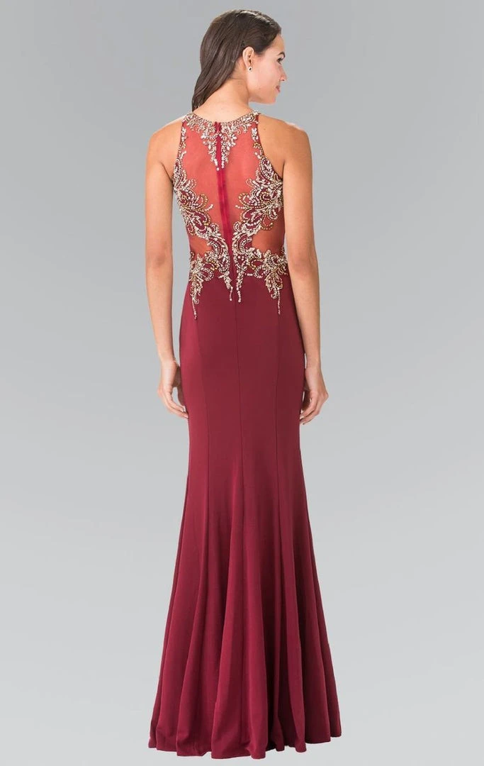 Elizabeth K - GL2329 Embellished Halter Long Gown 7 Elizabeth K - GL2329 Embellished Halter Long Gown