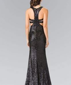 Formal Gowns Elizabeth K - GL2333 Mock Two-Piece Sequined Sheath Gown 17 Formal Gowns Elizabeth K - GL2333 Mock Two-Piece Sequined Sheath Gown
