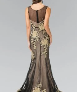 Elizabeth K - GL2335 Beaded Trumpet Gown Formal Gowns