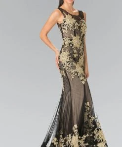 Elizabeth K - GL2335 Beaded Trumpet Gown Formal Gowns