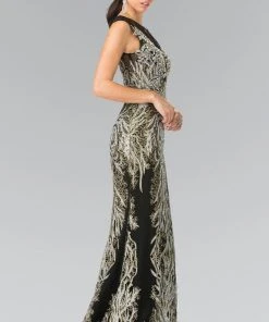 Formal Gowns Elizabeth K - GL2336 Sleeveless Beaded Long Dress 8 Formal Gowns Elizabeth K - GL2336 Sleeveless Beaded Long Dress