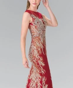 Formal Gowns Elizabeth K - GL2336 Sleeveless Beaded Long Dress 10 Formal Gowns Elizabeth K - GL2336 Sleeveless Beaded Long Dress